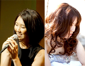 大島花子 with 宮本貴奈 ミニコンサート in  「保坂展人と元気印の会 2014年新春企画 音楽とトークの集い」